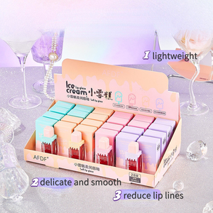 <span class=keywords><strong>ADAF</strong></span> Marca Venta directa de fábrica Etiqueta privada Impermeable Hidratante Jelly Lip Tint Brillante Helado Líquido Lip Glaze - Product Image 6
