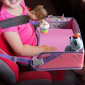 Vassoio da viaggio per seggiolino auto per bambini (rosa) supporto Bonus per poggiatesta e supporto per passeggino - Product Image 4