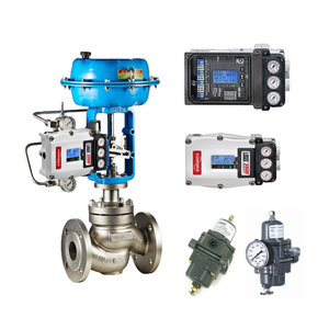 Válvula de Control China Globe Flowserve 3841-43MA-D43R-1130-00, Posicionador de Válvula Industrial y Regulador de Filtro Fisher 67CFR-239 - Product Image 1