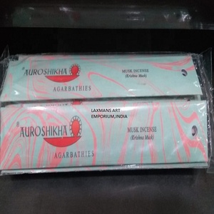 New Auroshikha Musk Aromatic Bamboo Wood Incense <b>Sticks</b> Hand-made Eco-Friendly Aromatherapy 10 Grams Pack Export Quality - Product Image 2
