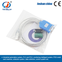 Huaqingjun Cable convertidor de protocolo de comunicación USB a RS485 422 DB9 para automatización Industrial