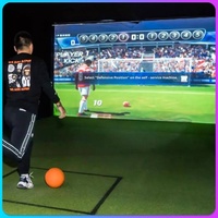 Centre d'expérience de football simulé intelligent en intérieur, équipement de divertissement interactif pour adultes et enfants, école de sport numérique