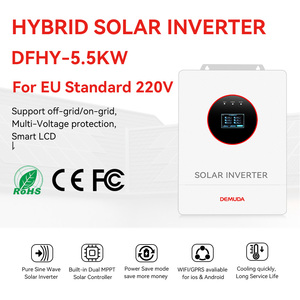 Bộ điều khiển <span class=keywords><strong>MPPT</strong></span> 100A tích hợp, biến tần năng lượng mặt trời lai <span class=keywords><strong>5kW</strong></span>/5.<span class=keywords><strong>5kW</strong></span> tất cả trong một, hoạt động cả lưới điện và ngoài lưới điện, dành cho hệ thống pin axit chì/lithium 48V - Product Image 3