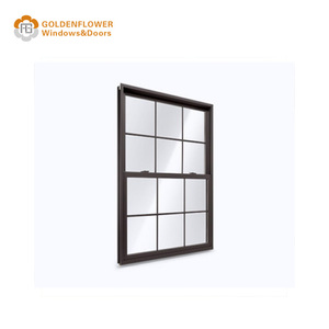 Ventanas Corredizas Verticales de Doble Hoja Estilo Americano Moderno con Función Insonorizante, Marco de Plástico de Repuesto, Diseño Europeo - Product Image 1