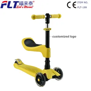 FLT 2-in-1 Kids Kick Scooter with Removable Seat Great for Kids & Toddlers Girls or Boys