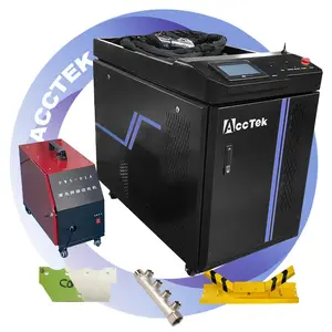 AccTek 1000W 1500W Handheld Fiber Laser Cleaning and Welding Dual-purpose Machine for Rust Removal Aluminum Welding