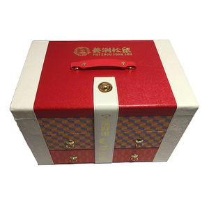 Xách tay sang trọng đa chức năng lưu trữ Hộp quà tặng với xử lý dập nổi và ngăn kéo cho bánh trung thu Snack Nut Khoai Tây Chip đóng gói - Product Image 1