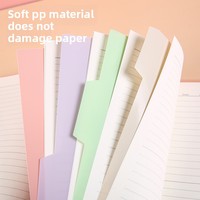 Séparateurs de classeur amovibles A5 A4 en PP, résistants à la déchirure, avec étiquettes pour carnet et agenda