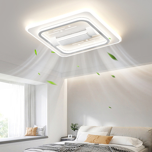 Ventilateur de plafond sans pales avec lumière, télécommande intelligente, LED 3CCT, moderne, pour chambre d'hôtel, décoratif, OEM - Product Image 3