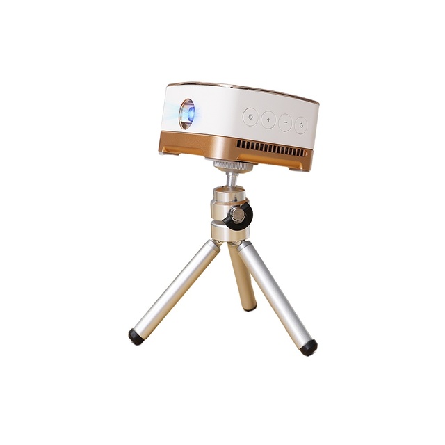 Mini Portable Smart Projector P07 With Rechargeable Battery 1080P HD Support DLP 4Hour Playtime