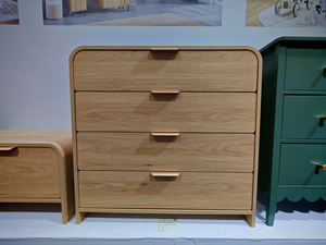 Cómoda <span class=keywords><strong>Alta</strong></span> de Madera con 4 Cajones Directo de Fábrica para Dormitorio, Armario o Sala de Estar - Product Image 3