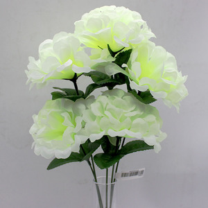 Decoración al por mayor de China, 5 cabezas, flores de <span class=keywords><strong>cementerio</strong></span> artificiales conmemorativas de seda <span class=keywords><strong>para</strong></span> Arreglo de tumba - Product Image 4