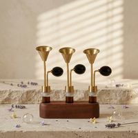 Customized 60ml Gold Brass Essential Oil Smelling Bottle, Fragrance Tester for SPA & Beauty Salon