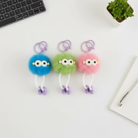Porte-clés en peluche Kawaii Poulet et Lapin Jaune Adorable, Jouet en Peluche Douce et Écologique avec Design en Forme de Cœur pour Accrocher au Sac à Dos