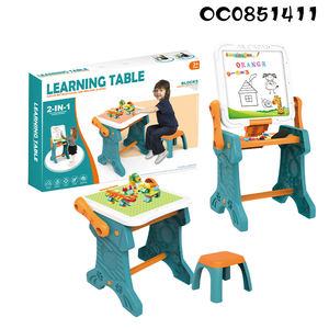 Mainan meja menggambar anak-anak, 2in1 blok bangunan multifungsi untuk anak-anak - Product Image 4