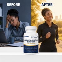 Capsules de soutien pour la muqueuse cervicale OEM, 90 g, formule personnalisée avec L-Arginine, NAC, Pépins de Raisin, Vitamine C, Fabricant Afrique de l'Ouest pour Femmes