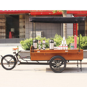 Vélo à café professionnel, Mobile, Hot-Dog, chariots de vente rapide, Tricycle alimentaire à vendre, vélo à café rétro Europe - Product Image 5