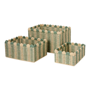 Handmade Paper <b>Rope</b> Woven <b>Storage</b> <b>Basket</b> Rectangle Large Capacity For Clothes Toys Desktop Organizing - Product Image 5