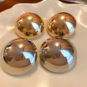 चांदी पिन धातु स्ट्रिप अर्ध-सर्कल बालियां महिलाओं को अतिरंजित ठंडे हवा से भरा हुआ फैशन स्वभाव बालियां - Product Image 2