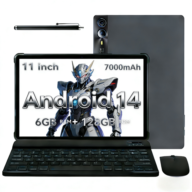 New 11-Inch Tablet PC Android 14 Business 6GB RAM 128G ROM T616 Octa-Core 2.0GHz 4G Wi-Fi/GSM Capacitive Screen ROHS Certified