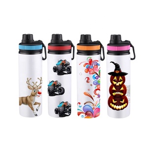 <span class=keywords><strong>Botellas</strong></span> de Agua Deportivas de <span class=keywords><strong>Aluminio</strong></span> para Sublimación de 750ML con Logotipo Personalizado y Tapa con Asa, <span class=keywords><strong>Botellas</strong></span> en Blanco para Sublimar de 750ml - Product Image 4