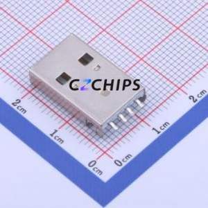 KH-USB-AM-4P-CB USB Connector SMD Connector ( Connector Type: Type-A )( Protocol Standard: USB 2.0 )( Gender: Male ) - Product Image 2