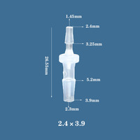 Connecteur de tube lisse en polypropylène (PP) flexible, raccord réducteur droit pour accessoires de réservoir de poissons, raccords de tuyauterie, garantie de 3 ans