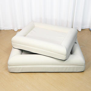 Großhandel benutzer definierte Logo Luxus wasserdicht wasch bar abnehmbare Abdeckung Memory Foam ortho pä dische Hunde betten für Haustiere - Product Image 4