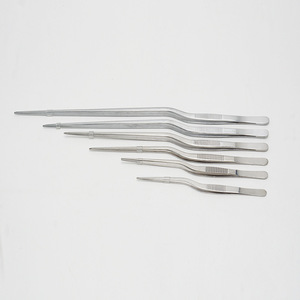 Pinzas de Acero Inoxidable en Forma de Pistola de 14cm, 16cm, 20cm, 23cm, 26cm, 30cm con Puntas Dentadas para Uso Médico y de Laboratorio - Product Image 3
