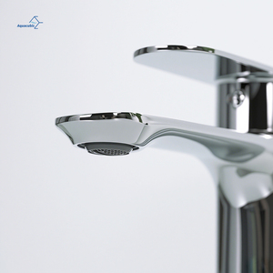China Factory Brass Gold Basin Faucet - Single Hole, Hot/Cold Water Mixing - Product Image 5