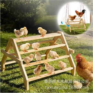 Tiragraffi in legno per polli, colore legno naturale, 4 livelli, per galline <span class=keywords><strong>e</strong></span> <span class=keywords><strong>gallo</strong></span>, uso esterno per fattoria - Product Image 1