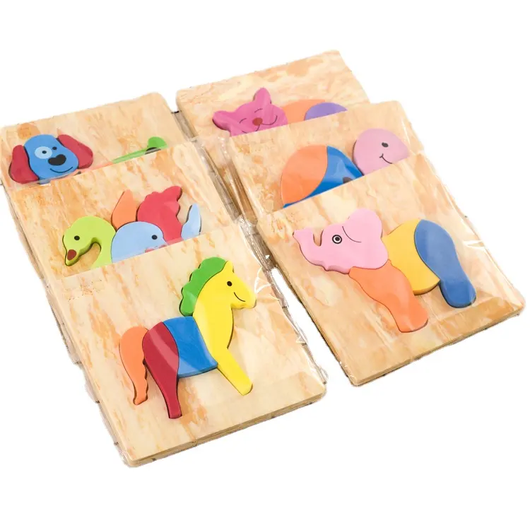 preschool Trending educational products colorful 3d kids eva animal puzzle jigsaw puzzle