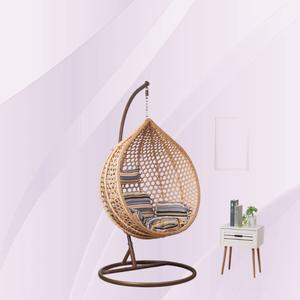 आधुनिक सरल रतन आउटडोर फर्नीचर बालकनी के बगीचे में लटका हुआ अंडे की कुर्सी छत स्विंग क्रडल हैममॉक चेयर - Product Image 4