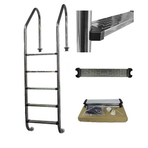 5-step modern portable swimming pool ladder handrail ladder for underground swimming pools