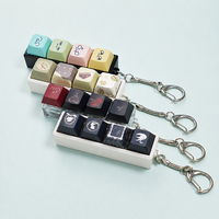Gantungan Kunci Keycap Kartun Custom Logo Printing Desain Anime Pereda Stres Mainan Plastik Keyboard Dekompresi