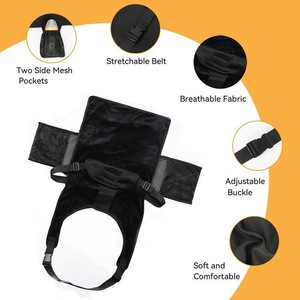 OEM Baby Airplane Travel <b>Bed</b> Extension Strap Portable Seat Cover For Infants 0-3 Months Flannel With Mesh <b>Pocket</b> - Product Image 2