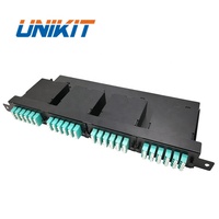 Panel Patch Fiber Optik MPO 10G 40G High Density Rack Mount Tipe MPO/MTP-LC 24F MPO Cassette 19 Inch 1U 2U 96, 144, 288 Core