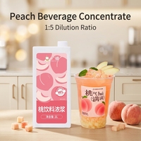 Sirop de jus de pêche concentré 1L, prix d'usine, teneur en jus de fruits supérieure à 90%