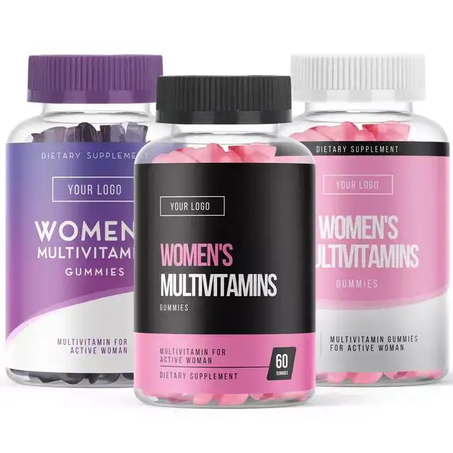 Private Label Best Multi vitamin Gummies Candy für Männer und Frauen mit Vitamin C Zink zur Immun verstärkung Biotin Haar gummi