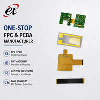 Papan FPC Kustom Rigid-Flex, Kabel Adaptor FFC, Prototipe Rangkaian Interdigital/Superkonduktor Niobium Kelas Penelitian, ENIG
