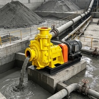 Pompe à boue minière à moteur diesel ultra haute pression en acier inoxydable pour le traitement des minerais, la gestion des résidus et le traitement du charbon