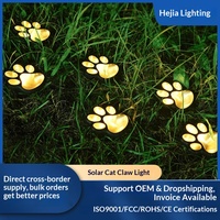 Nouvelles lampes solaires décoratives en forme de patte de chat, étanches pour l'extérieur, pour jardins et cours, certifiées CE, indice IP44
