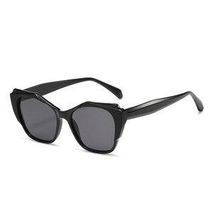 Irregular Sunglasses Plastic <b>Frame</b> <b>Black</b> UV400 Protection Unisex Outdoor Use - Product Image 1
