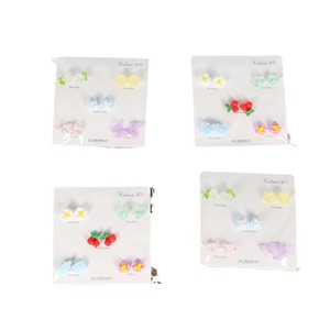 Fresh Sweet Cartoon <b>Stud</b> Earrings 5 Pairs <b>Plastic</b> Alloy Women Gift Fashion Jewelry - Product Image 5