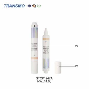 Ensemble de flacons de soin de la peau ronds, écologiques, de luxe, vides, blancs, pour produits de soin de la peau - Product Image 3