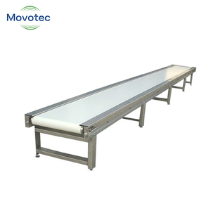 Movotec Langlebiges Edelstahl- & Kohlenstoffstahl-PVC-Bandförderersystem mit Einstellbarer Geschwindigkeit für Lagerlogistik, 1 Jahr Garantie - Product Image 2