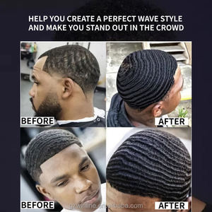 Pomada Texturizante para Cabello con Efecto 360 Wave para Hombres Negros - Sin Crueldad, Sin Alcohol, Fijación Fuerte, 150g, Servicio OEM ODM - Product Image 4