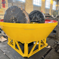 Vente directe du fabricant : Broyeur à moulin à sec 1100 avec moteur et roulement pour le broyage de minerai d'or, haute efficacité