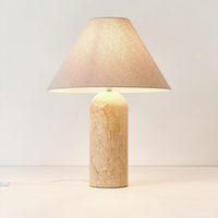 Lampe de bureau LED moderne et simple en marbre pour la décoration intérieure, élégante lampe de lecture de chevet, écologique, pour chambre à coucher, hôtel, restaurant