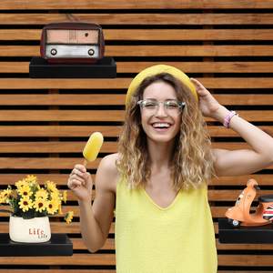 Présentoir mural suspendu en métal pour chaussures Étagère <span class=keywords><strong>murale</strong></span> noire facile à installer <span class=keywords><strong>avec</strong></span> lèvre avant - Product Image 4